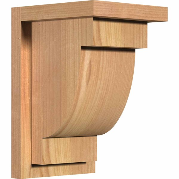 Ekena Millwork Alpine Smooth Corbel w/Backplate, Western Red Cedar, 7 1/2"W x 8"D x 12"H COR08X08X12ALP01SWR - main